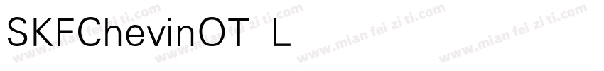 SKFChevinOT Light字体转换